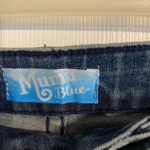 MuMu Blue Jeans Womens 26 Distressed Medium Wash Flare High Waist Berkely Bells - Picture 2 of 7